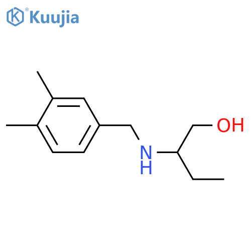 2-{(3,4-dimethylphenyl)methylamino}butan-1-ol structure