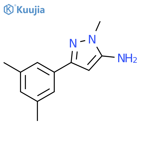 3-(3,5-dimethylphenyl)-1-methyl-1H-pyrazol-5-amine structure