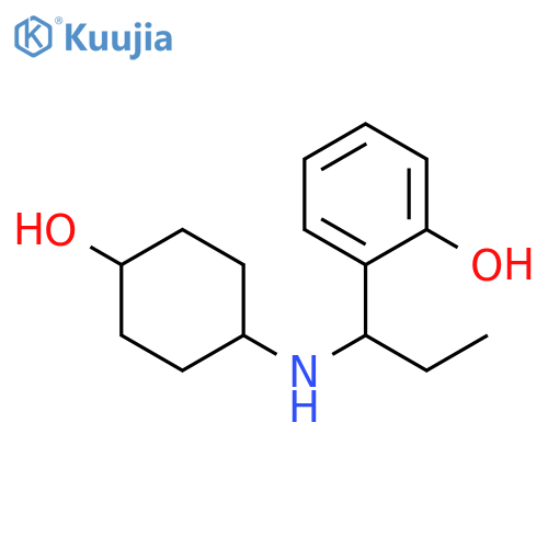 Phenol, 2-[1-[(4-hydroxycyclohexyl)amino]propyl]- structure