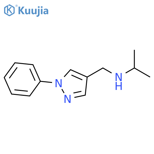 (1-Phenyl-1H-pyrazol-4-yl)methyl(propan-2-yl)amine structure
