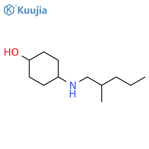 4-[(2-methylpentyl)amino]cyclohexan-1-ol structure