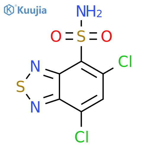 5,7-dichloro-2lambda4,1,3-benzothiadiazole-4-sulfonamide structure