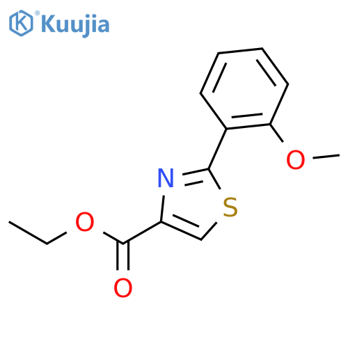 Ethyl 2-(2-methoxyphenyl)thiazole-4-carboxylate structure