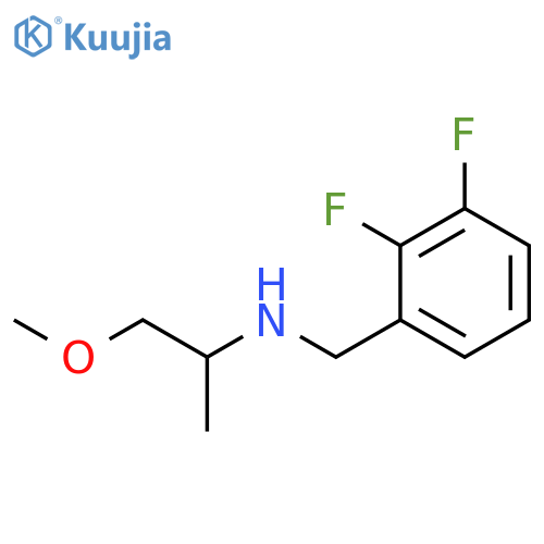 (2,3-difluorophenyl)methyl(1-methoxypropan-2-yl)amine structure