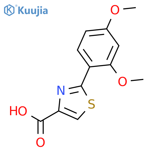2-(2,4-dimethoxyphenyl)-1,3-thiazole-4-carboxylic acid structure