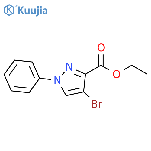 ethyl 4-bromo-1-phenyl-1H-pyrazole-3-carboxylate structure