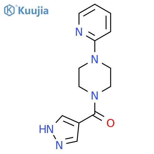 1-(1H-Pyrazole-4-carbonyl)-4-(pyridin-2-yl)piperazine structure