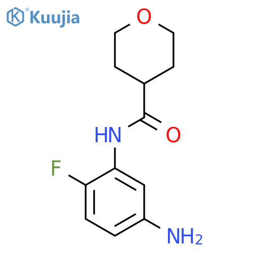 N-(5-Amino-2-fluorophenyl)tetrahydro-2H-pyran-4-carboxamide structure