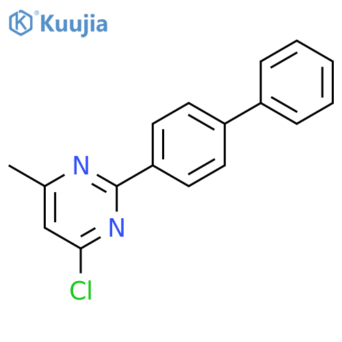 4-chloro-6-methyl-2-(4-phenylphenyl)pyrimidine structure