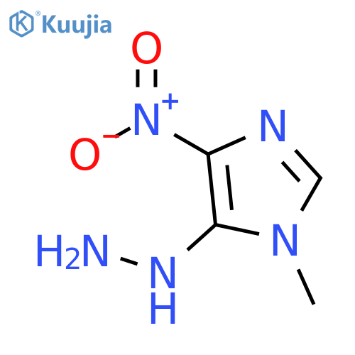5-hydrazinyl-1-methyl-4-nitro-1H-imidazole structure