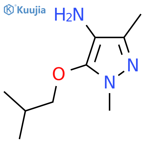 1,3-Dimethyl-5-(2-methylpropoxy)-1h-pyrazol-4-amine structure
