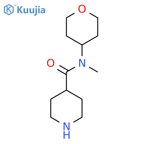 N-Methyl-N-(oxan-4-yl)piperidine-4-carboxamide structure