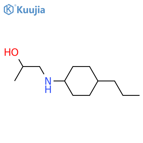 1-[(4-propylcyclohexyl)amino]propan-2-ol structure