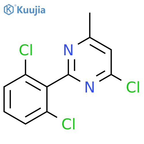 4-Chloro-\u200b2-\u200b(2,\u200b6-\u200bdichlorophenyl)\u200b-\u200b6-\u200bmethyl-pyrimidine structure