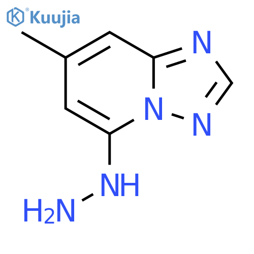 5-HYDRAZINYL-7-METHYL-1,2,4TRIAZOLO1,5-APYRIDINE structure