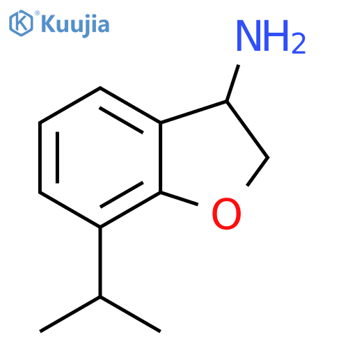 7-(Propan-2-yl)-2,3-dihydro-1-benzofuran-3-amine structure