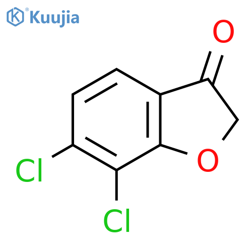 6,7-Dichloro-2,3-dihydro-1-benzofuran-3-one structure