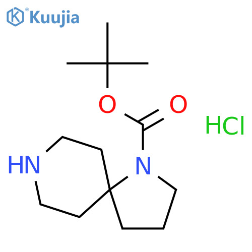 tert-Butyl 1,8-diazaspiro[4.5]decane-1-carboxylate hydrochloride structure