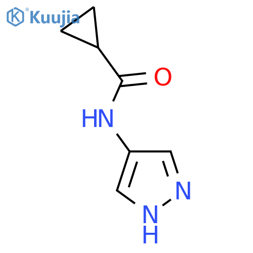 N-(1H-Pyrazol-4-yl)cyclopropanecarboxamide structure