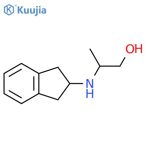 2-(2,3-dihydro-1H-inden-2-yl)aminopropan-1-ol structure