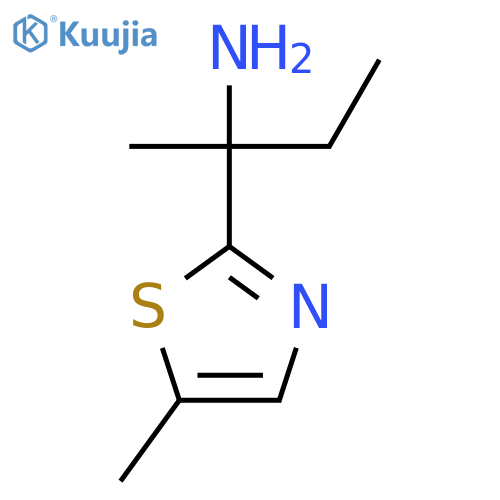 2-(5-Methyl-1,3-thiazol-2-yl)butan-2-amine structure