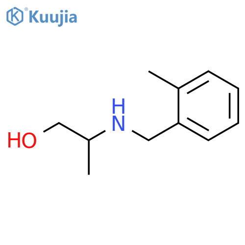 2-{(2-methylphenyl)methylamino}propan-1-ol structure