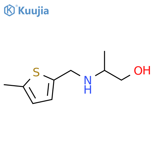 2-{(5-methylthiophen-2-yl)methylamino}propan-1-ol structure