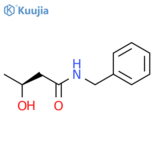 Butanamide, 3-hydroxy-N-(phenylmethyl)-, (S)- structure