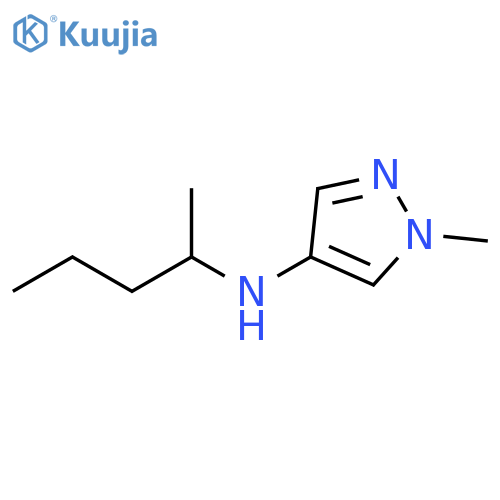 1-methyl-N-(pentan-2-yl)-1H-pyrazol-4-amine structure