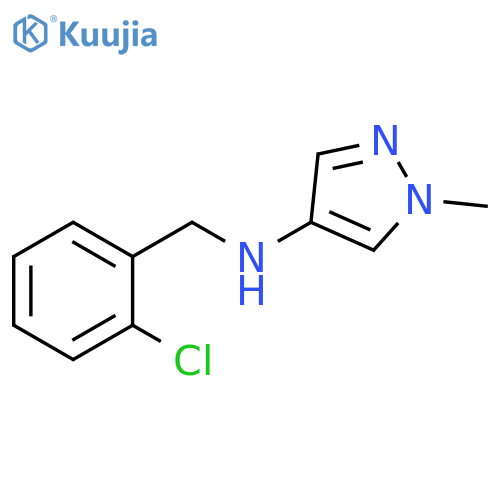 N-(2-chlorophenyl)methyl-1-methyl-1H-pyrazol-4-amine structure