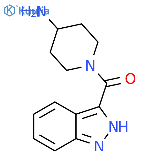 (4-Amino-piperidin-1-yl)-(1H-indazol-3-yl)-methanone structure