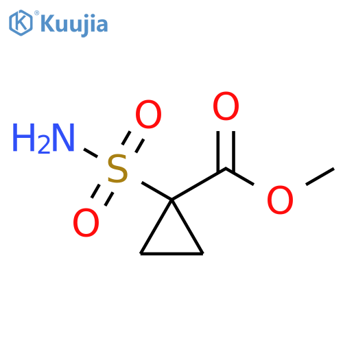 Cyclopropanecarboxylic acid, 1-(aminosulfonyl)-, methyl ester structure