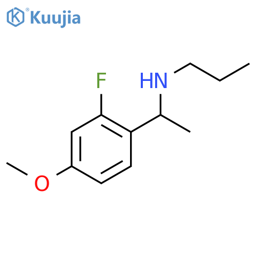 1-(2-fluoro-4-methoxyphenyl)ethyl(propyl)amine structure