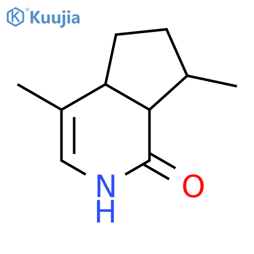(4aS,7S,7aR)-4,7-dimethyl-2,4a,5,6,7,7a-hexahydro-1H-cyclopenta[c]pyridin-1-one structure