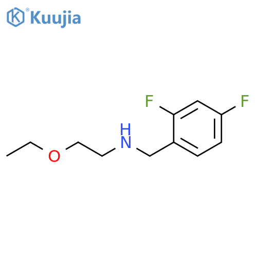 (2,4-difluorophenyl)methyl(2-ethoxyethyl)amine structure