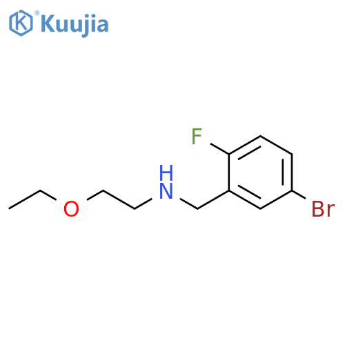 (5-bromo-2-fluorophenyl)methyl(2-ethoxyethyl)amine structure