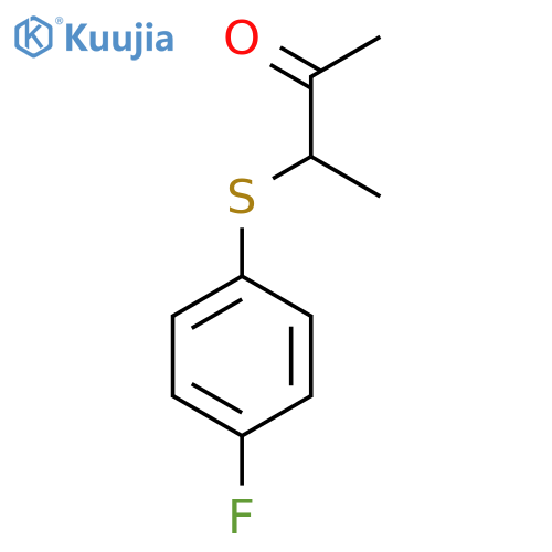 2-Butanone, 3-[(4-fluorophenyl)thio]- structure