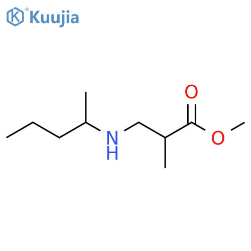 Methyl 2-methyl-3-[(pentan-2-yl)amino]propanoate structure