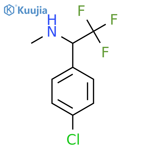 1-(4-chlorophenyl)-2,2,2-trifluoroethyl(methyl)amine structure