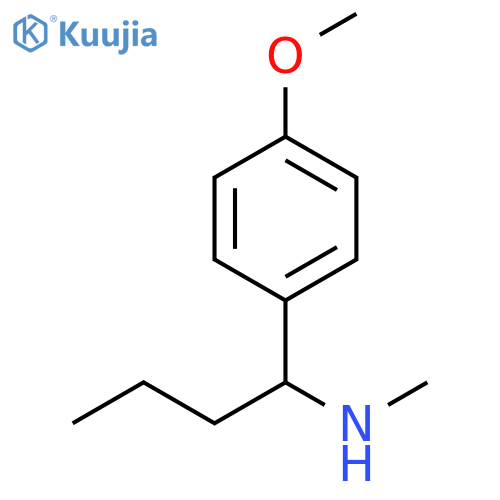 1-(4-methoxyphenyl)butyl(methyl)amine structure