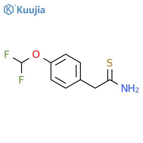 2-4-(difluoromethoxy)phenylethanethioamide structure