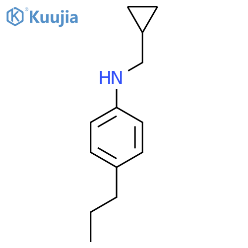 N-(cyclopropylmethyl)-4-propylaniline structure