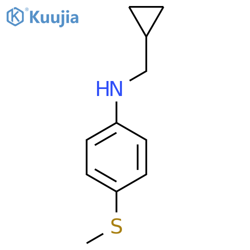 N-(cyclopropylmethyl)-4-(methylsulfanyl)aniline structure