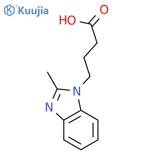 4-(2-Methyl-1H-benzimidazol-1-yl)butanoic Acid structure