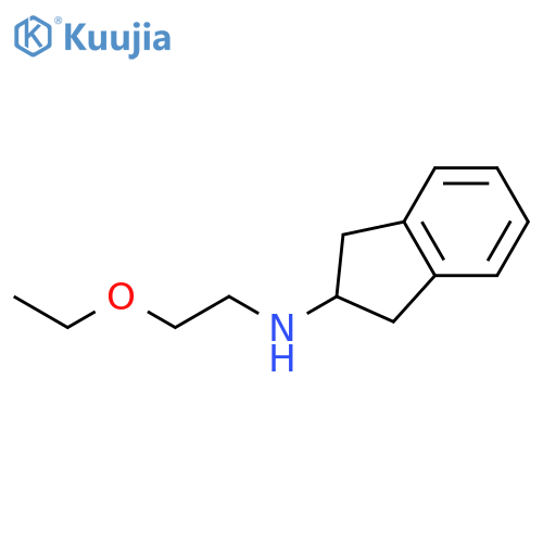 N-(2-ethoxyethyl)-2,3-dihydro-1H-inden-2-amine structure