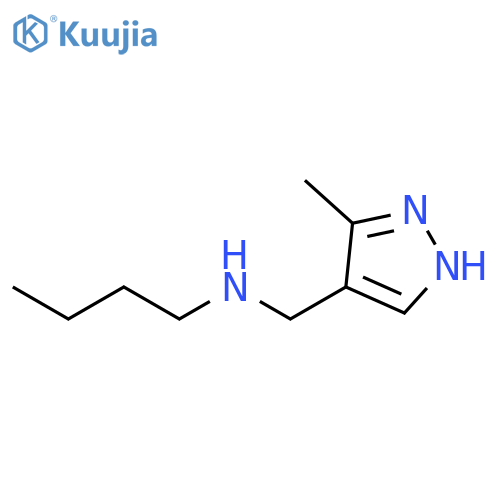 butyl(3-methyl-1H-pyrazol-4-yl)methylamine structure
