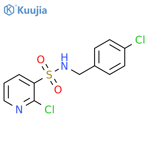 2-chloro-N-(4-chlorophenyl)methylpyridine-3-sulfonamide structure