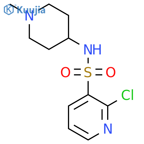 2-Chloro-N-(1-methylpiperidin-4-yl)pyridine-3-sulfonamide structure