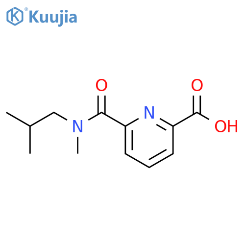 6-Methyl(2-methylpropyl)carbamoylpyridine-2-carboxylic Acid structure