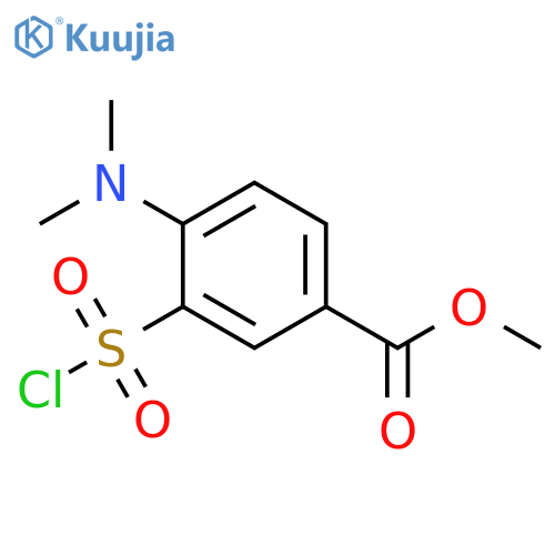methyl 3-(chlorosulfonyl)-4-(dimethylamino)benzoate structure